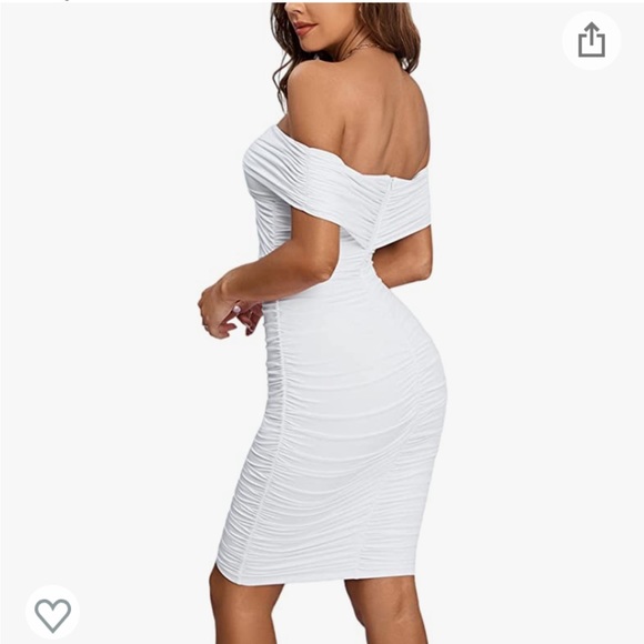 Women’s off the shoulder white dress - Picture 2 of 2